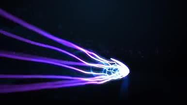 炫美粒子流光束快速揭示标志AE模板视频的预览图